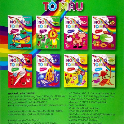 Dot To Dot Coloring Book - Nối Số & Tô Màu - Động Vật Hoang Dã