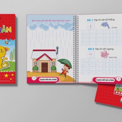 Sách- Combo 3 cuốn Sách Tô bay Luyện viết Bút mực Thần kỳ Tự động biến mất (Nét cơ bản, Chữ cái, Chữ số)