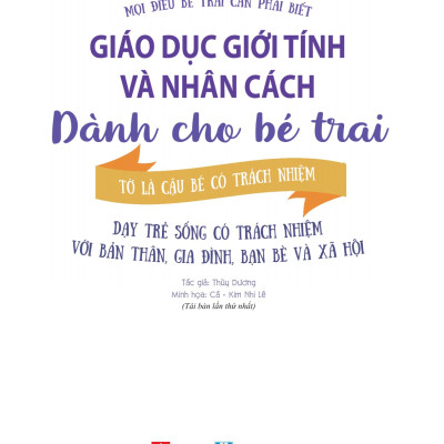 Sách Giáo Dục Giới Tính Và Nhân Cách Dành Cho Bé Trai - 5 - 12 Tuổi - Bộ 4 Cuốn + Lẻ