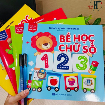 Sách- Combo 8 cuốn sách Tự Xoá Thông Minh cho bé (Tặng kèm bút)