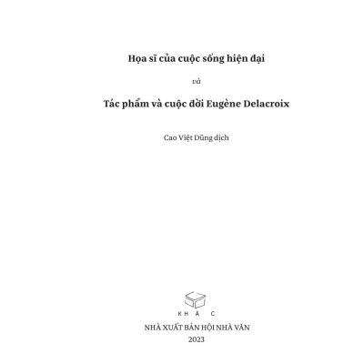 Họa sĩ của cuộc sống hiện đại - Baudelaire