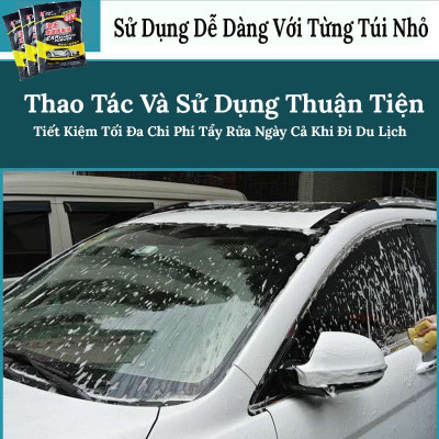 Túi Bột Rửa Xe Ô Tô, Xe Máy Car Shampoo Powder - Bột Vệ Sinh Xe Đánh Bay Vết Bẩn Hiệu Quả