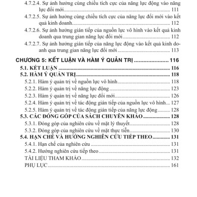 Sách Chuyên Khảo Tác Động Của Các Nhân Tố Thuộc Nguồn Lực Vô Hình Và Năng Lực Động Đến Kết Quả Kinh Doanh Của Doanh Nghiệp Trong Ngành Du Lịch Việt Nam