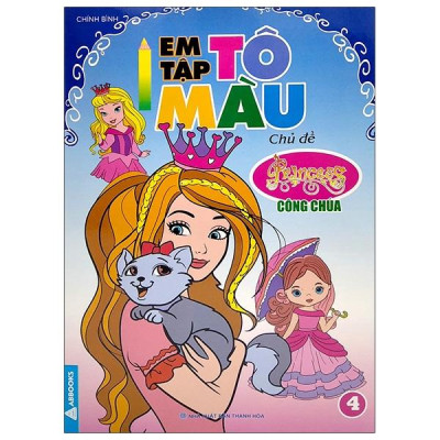 Sách - Bé Tô Màu - Chủ Đề Công Chúa - Bộ 4 Cuốn