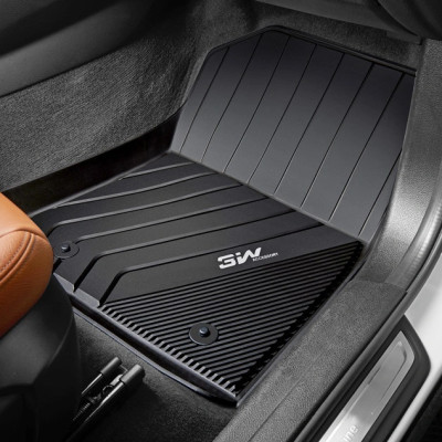 Thảm lót sàn xe ô tô BMW NEW X3 2018- đến nay Nhãn hiệu Macsim 3W chất liệu nhựa TPE đúc khuôn cao cấp - màu đen