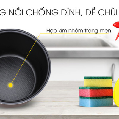 Nồi cơm điện nắp gài Panasonic PANC-SR-MVN107LRA (1L) - Hàng Chính Hãng