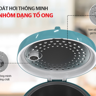 Nồi Cơm Điện 1.8L Sunhouse SHD8605 - Hàng Chính Hãng