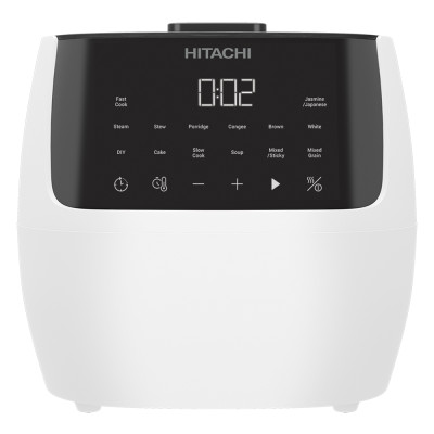 Nồi cơm điện tử Hitachi RZ-R18XN - Dung tích 1.8L, 14 chế độ nấu, màu trắng - Hàng chính hãng