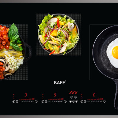 Bếp âm đa từ 3 vùng nấu nhập khẩu Germany KAFF KF-IH6003II - Hàng Chính Hãng