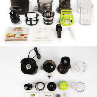 Máy ép chậm Kuvings KSP-2428CB (400ml) Màu đen Carbon - Hàng chính hãng