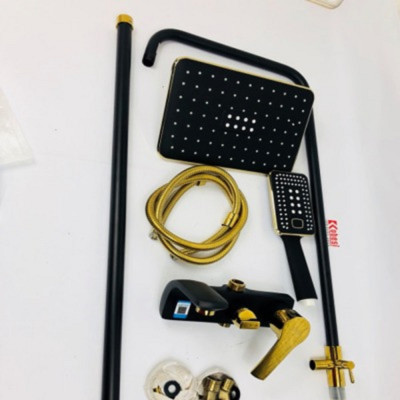 Sen cây tắm nóng lạnh đen ánh vàng GS 6607D, đep sang trọng quý phái, bền bỉ với thời gian