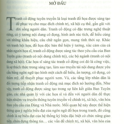 Tranh Cổ Động Việt Nam Sau Năm 1986 Từ Góc Nhìn Văn Hóa (Sách chuyên khảo)
