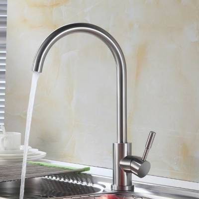 Vòi rửa chén KG71 dùng cho nóng lạnh chất liệu inox304 tặng kèm 2 dây cấp nước dài 40cm - Hàng chính hãng