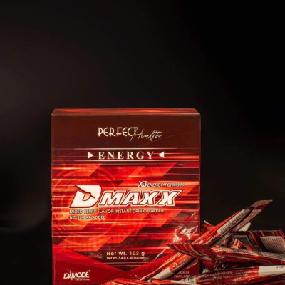 DMAXX thức uống bổ sung vitamin năng lượng không đường DAMODE 8 gói dùng thử màu đỏ
