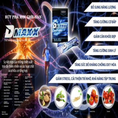 DMAXX thức uống bổ sung vitamin năng lượng có đường DAMODE 16 gói dùng thử màu xanh
