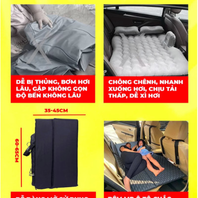 Đệm xe ô tô loại 1 chính hãng MR ÔTÔ - Chất liệu gỗ tự nhiên ép plywood - Nệm giường ô tô gấp gọn, không mùi, bảo hành 2 năm DG001