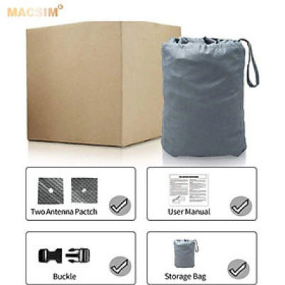 Bạt phủ ô tô chất liệu vải không dệt cao cấp thương hiệu MACSIM dành cho Volvo V40 màu ghi 