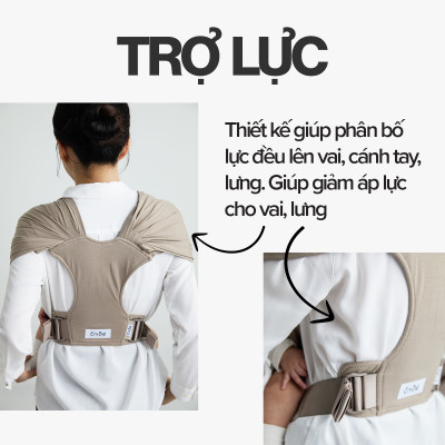 [Thiết Kế Mới - Cao Cấp] Địu Vải Em Bé Sling Baby Sling Nova/Nova Plus Dễ Địu Êm Vai An Toàn Cho Bé 0–24 Tháng