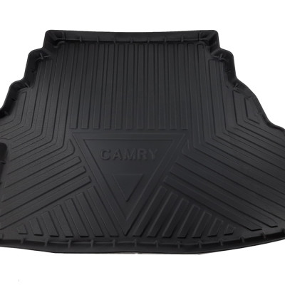 Thảm lót cốp xe ô tô Toyota Camry 2006 - 2011 nhãn hiệu Macsim chất liệu TPV cao cấp màu đen (611)