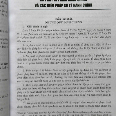 Sách Luật Xử Lý Vi Phạm Hành Chính sửa đổi 2020 – Những Hành Vi Vi Phạm và Mức Xử Phạt Vi Phạm Hành Chính Trong Các Lĩnh Vực (V1848T)
