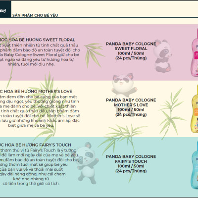 Nước hoa em bé Panda Baby Cologne Fairy