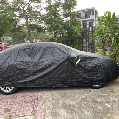 Bạt phủ ô tô Suzuki Swift chất liệu Polyester - màu đen cao cấp MACSIM màu đen - sử dụng trong nhà và ngoài trời