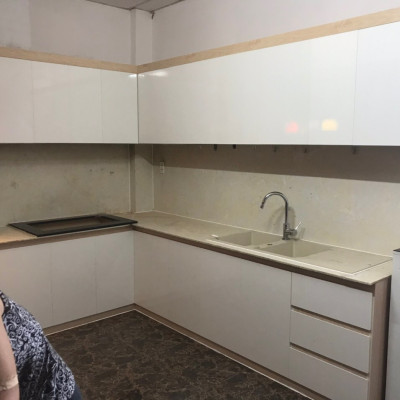 Tủ bếp trên/ dưới nhựa Tundo thi công lắp ráp tận nhà