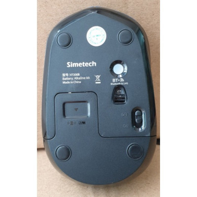 CHUỘT BLUETOOTH CHỐNG ỒN SIMETECH V7200B - HÀNG CHÍNH HÃNG GIAO MÀU NGẪU NHIÊN 