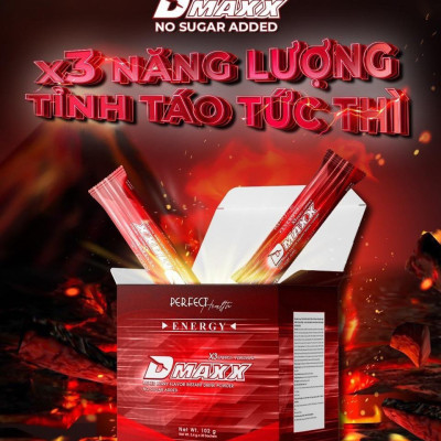 DMAXX thức uống bổ sung vitamin năng lượng không đường DAMODE 3 gói dùng thử màu đỏ