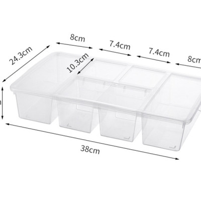 Hộp Nhựa Đựng Đồ Ăn , Vật Dụng 5 Ngăn PaKaSa - Hàng Chính Hãng 