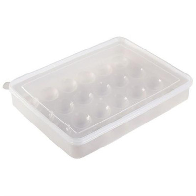 Hộp đựng trứng 24 quả - Khay nhựa đựng trứng gà, vịt để tủ lạnh có nắp đậy tiện dụng  - Hàng loại 1 chính hãng