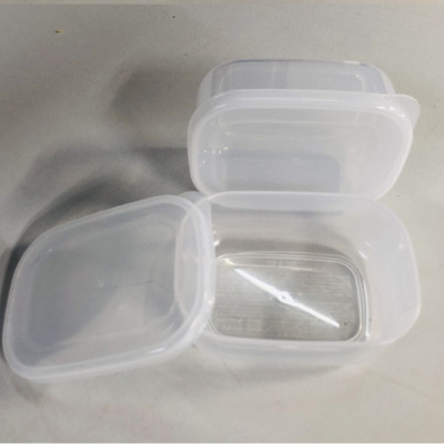 Set 02 hộp thực phẩm chữ nhật, nắp mềm 280ml, làm từ nhựa PP cao cấp không chứa các hoạt chất gây hại - nội địa Nhật Bản