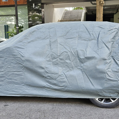 Bạt phủ ô tô chất liệu vải không dệt cao cấp thương hiệu MACSIM dành cho hãng xe Kia Sorento màu ghi - bạt phủ trong nhà và ngoài trời