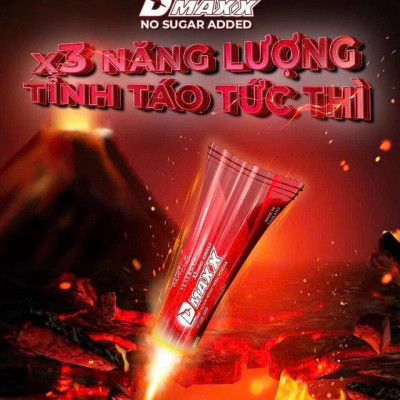 DMAXX thức uống bổ sung vitamin năng lượng không đường DAMODE 76 gói màu đỏ mỗi gói 2,2gr