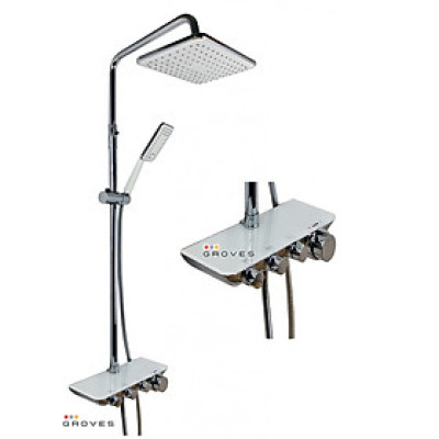 Sen cây tắm đứng điều chỉnh nhiệt độ nhập khẩu chính hãng GROVES 6683