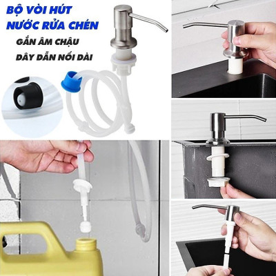 COMBO Chậu Rửa Bát Inox Có Chân 100x48x81cm Kiểu 2 Hộc 1 Cánh Tiện Nghi Rộng Rãi - Đủ bộ gồm chậu, xi phông, chân và vòi rửa, tặng vòi hút xà bông