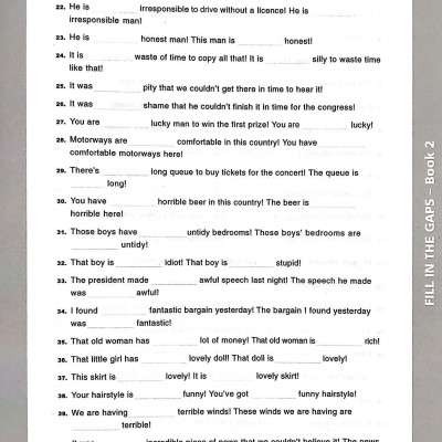Fill In The Gaps - Book 2 (Không CD)