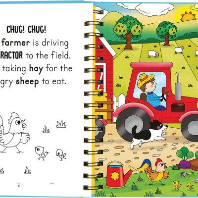 Sách thiếu nhi Tiếng Anh: Moo and Baa - Farm