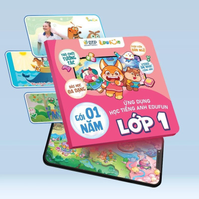 Gói Edufun Premium Level 1 (Thẻ Học Tiếng Anh EDUFUN + Tặng Kèm Sách Học Sinh, Sách Bài Tập, 2 Cuốn Truyện)