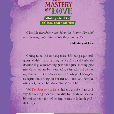 The mastery of love - Những chỉ dẫn để làm chủ trái tim - Tác giả Janet Mills , Miguel Angel Ruiz, M.D.