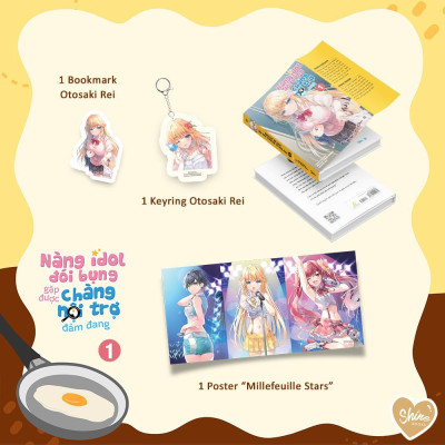Sách - Nàng Idol Đói Bụng Gặp Được Chàng Nội Trợ Đảm Đang - Tập 1 - AZ Việt Nam