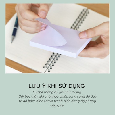 Giấy ghi chú / giấy ghi nhớ / Giấy note giấy nhớ giấy nhắn cho học sinh, văn phòng - nhiều màu – 100 tờ 