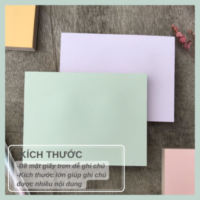 Giấy ghi chú / giấy ghi nhớ / Giấy note giấy nhớ giấy nhắn cho học sinh, văn phòng - nhiều màu – 100 tờ 