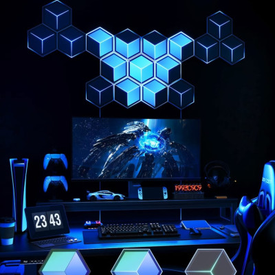 Đèn LED lục giác lắp ghép Govee Glide Hexagon Light Panels Ultra H606A | Ánh sáng đa diện siêu việt