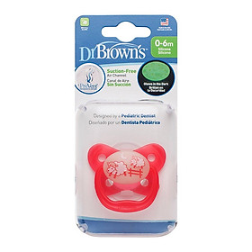 [ PV11007 ] Ty ngậm đơn phát sáng dạ quang Prevent chỉnh nha, chống vẩu Dr.Brown