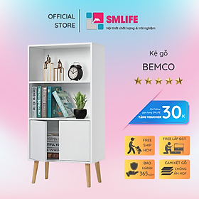 Kệ sách gỗ công nghiệp MDF kiểu nhỏ gọn SMLIFE Bemco