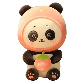 Thú nhồi bông gấu trúc ôm dưa hấu - Size từ 25cm đến 80cm - Quà tặng gấu ôm dâu tây dễ thương.