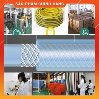 Bộ dây vòi xịt nước rửa xe,tưới cây ,tăng áp 3 lần, loại 3m, 5m 206318 đầu đồng,cút đồng,nối đồng+ móc khoá