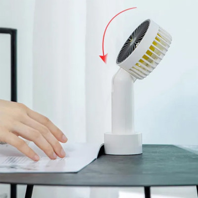 Quạt cầm tay Pisen Meatball Handheld Fan (Trắng) 1200mA/4.4Wh F828 - Hàng Chính Hãng