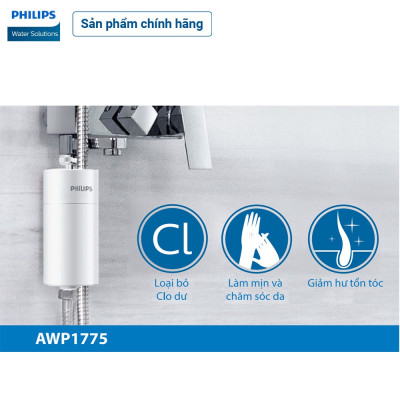 Combo 1 năm trải nghiệm nước sạch chăm sóc da & tóc cho gia đình với Bộ lọc nước vòi sen AWP1775 & Lõi lọc AWP175 (HÀNG CHÍNH HÃNG)